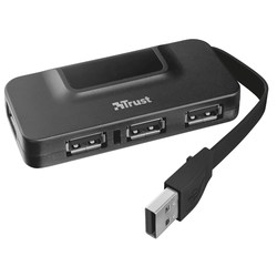 Картридер/USB-хаб Trust Oila 4 Port USB 2.0 Hub