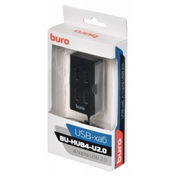 Картридер/USB-хаб Buro BU-HUB4-U2.0