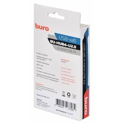 Картридер/USB-хаб Buro BU-HUB4-U2.0