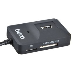 Картридер/USB-хаб Buro BU-CR/HUB3-U2.0-0688