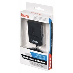Картридер/USB-хаб Buro BU-CR/HUB3-U2.0-0688