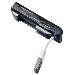 Картридер/USB-хаб Buro BU-CR-108