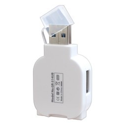 Картридер/USB-хаб Ginzzu GR-514UB