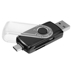 Картридер/USB-хаб Ginzzu GR-588UB