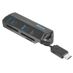 Картридер/USB-хаб Trust USB-C Cardreader
