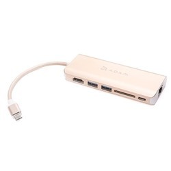 Картридер/USB-хаб ADAM Elements CASA Hub A01 USB 3.1 USB Type C (серебристый)