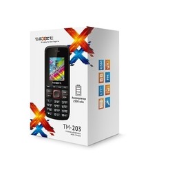 Мобильный телефон Texet TM-203 (черный)