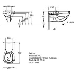 Унитаз KERASAN Dejuna 208550