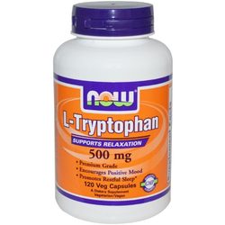 Аминокислоты Now L-Tryptophan 500 mg 120 cap