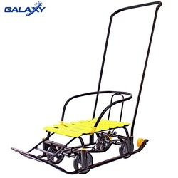 Санки Galaxy Black Auto (желтый)