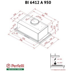 Вытяжка Perfelli BI 6412 A 950 I LED