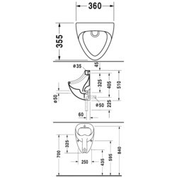 Писсуар Duravit Bill 085135