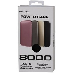 Powerbank аккумулятор RedLine B8000 (серый)