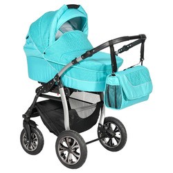 Коляска Indigo Charlotte F 3 in 1 (бирюзовый)