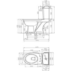 Унитаз Della Boston Super Plus DE7110-90014