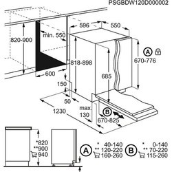 Встраиваемая посудомоечная машина AEG F SK93705 P