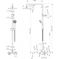 Душевая система Bravat Opal F9125183CP-A