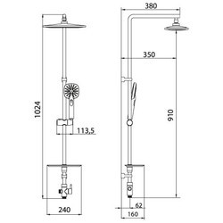 Душевая система Lemark LM8805C