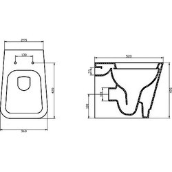 Унитаз BelBagno Romina BB121CH