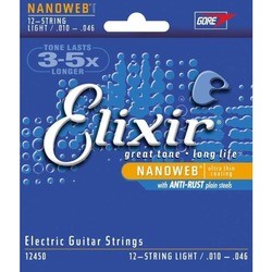 Струны Elixir Electric Nanoweb Light 12-String 10-46