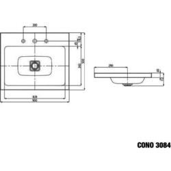 Умывальник Kaldewei Cono 902006