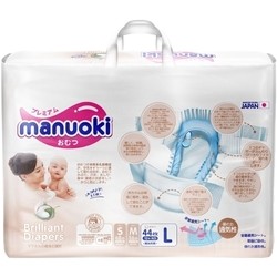 Подгузники Manuoki Brilliant Diapers L / 44 pcs