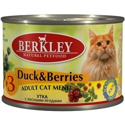 Корм для кошек Berkley Adult Canned Duck/Berries 1.2 kg
