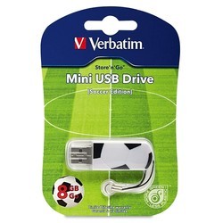 USB Flash (флешка) Verbatim Mini Sport 8Gb (красный)