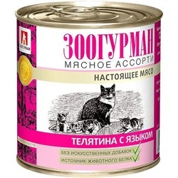 Корм для кошек Zoogurman Adult Canned Cold Cuts Beef/Tongle 0.2 kg