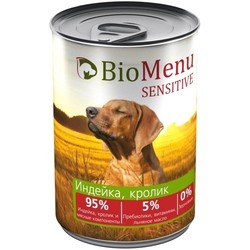 Корм для собак BioMenu Sensitive Canned with Turkey/Rabbit 0.41 kg