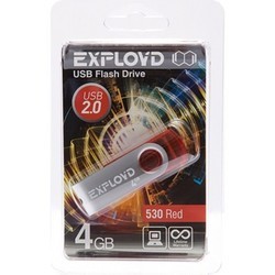 USB Flash (флешка) EXPLOYD 530 4Gb (оранжевый)