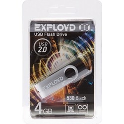 USB Flash (флешка) EXPLOYD 530 8Gb (черный)