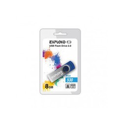 USB Flash (флешка) EXPLOYD 530 8Gb (синий)