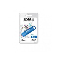 USB Flash (флешка) EXPLOYD 570 8Gb (синий)