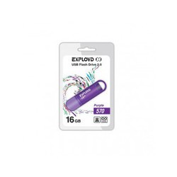 USB Flash (флешка) EXPLOYD 570 16Gb (фиолетовый)