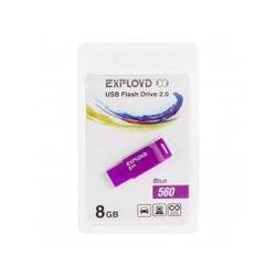 USB Flash (флешка) EXPLOYD 560 8Gb (фиолетовый)