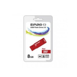USB Flash (флешка) EXPLOYD 560 8Gb (красный)