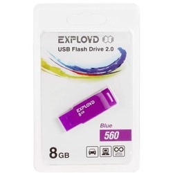 USB Flash (флешка) EXPLOYD 560 16Gb (зеленый)