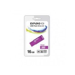 USB Flash (флешка) EXPLOYD 560 16Gb (фиолетовый)