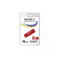 USB Flash (флешка) EXPLOYD 560 16Gb (красный)