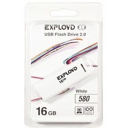 USB Flash (флешка) EXPLOYD 580 8Gb (белый)