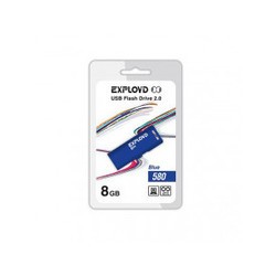USB Flash (флешка) EXPLOYD 580 8Gb (синий)