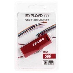 USB Flash (флешка) EXPLOYD 580 16Gb (черный)