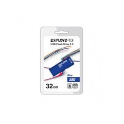 USB Flash (флешка) EXPLOYD 580 32Gb (синий)
