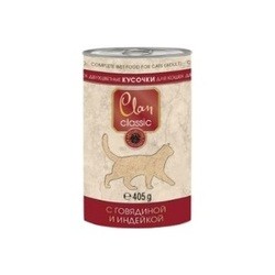 Корм для кошек Clan Classic Adult Canned with Beef/Turkey 0.405 kg