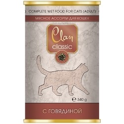 Корм для кошек Clan Classic Adult Canned with Beef 0.34 kg
