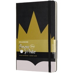 Блокнот Moleskine Snow White Ruled Notebook Black