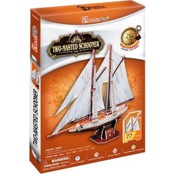 3D пазл CubicFun Two-Masted Schooner T4007h