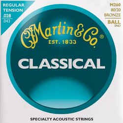 Струны Martin Classical  Bronze Wound Ball End 28-43