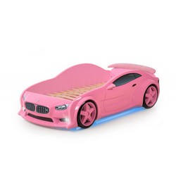 Кроватка Futuka Kids BMW Evo 3D (розовый)